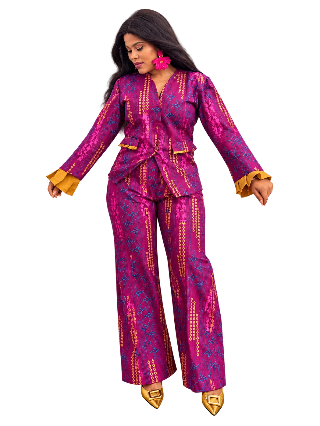 Bukky Set — Purple print set