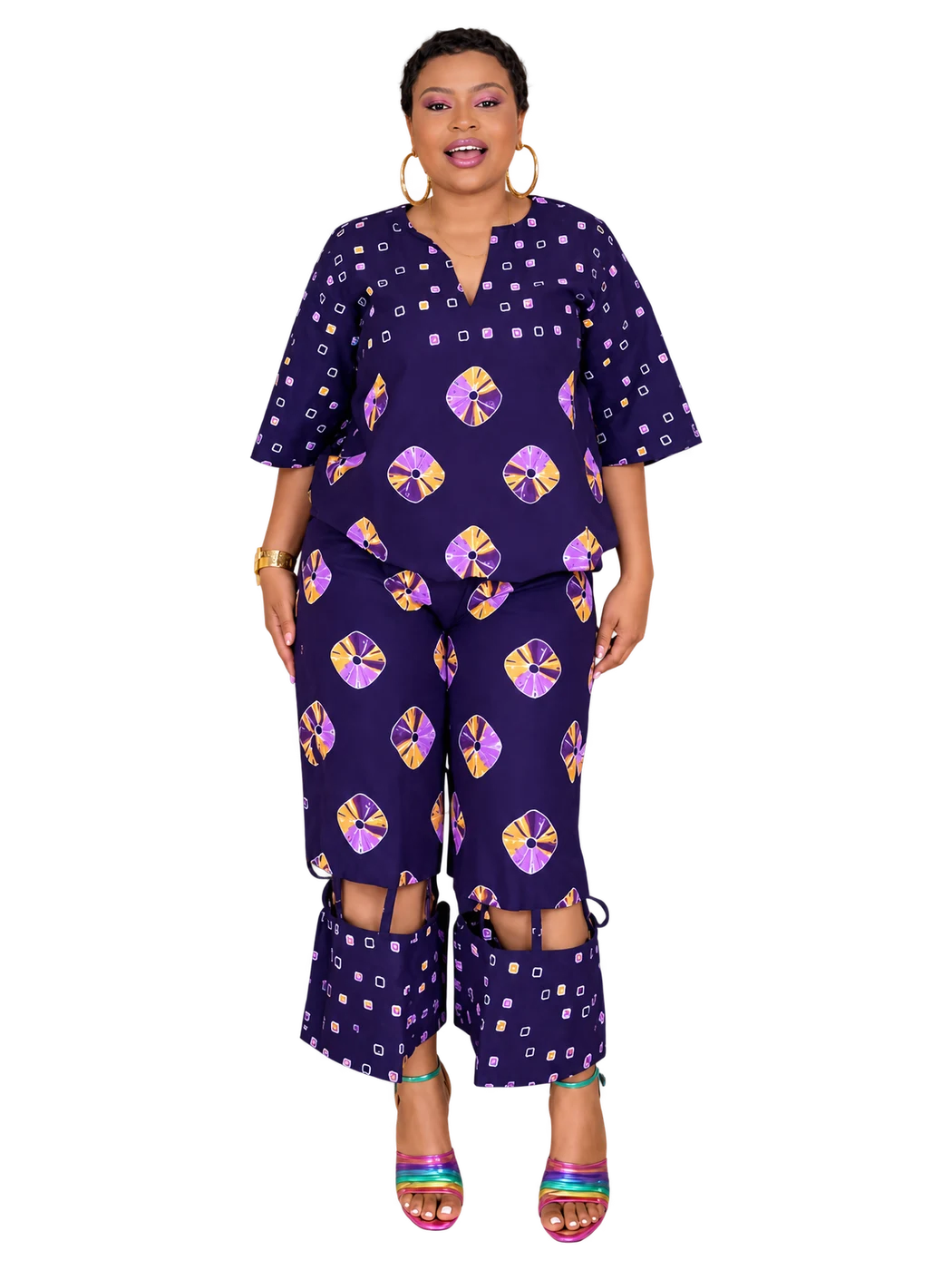 Rukky Set — Purple print set